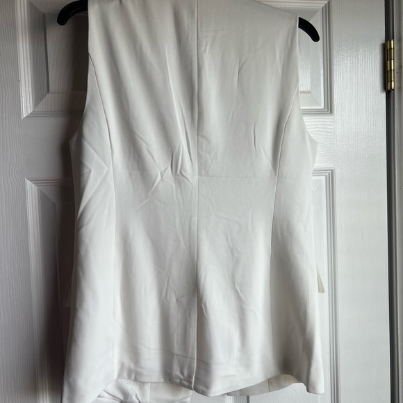 Rachel Zoe Blazer Vest light Ivory sz Small NWOT. - Picture 4 of 9